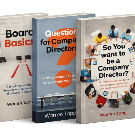 3 Books for Company Directors by Warren Tapp