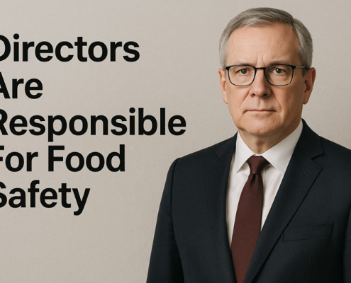 Directors are responsible for food safety