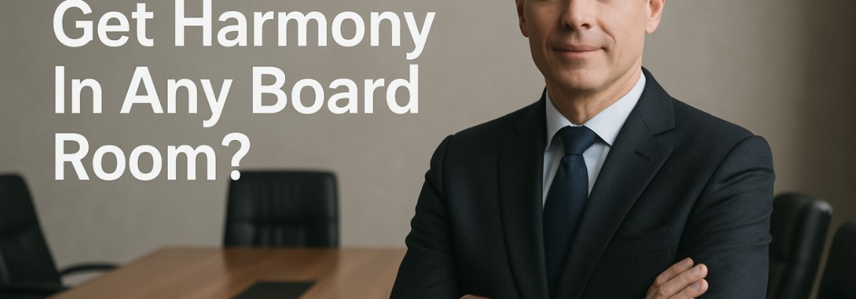 How Do You Get Harmony In Any Board Room?